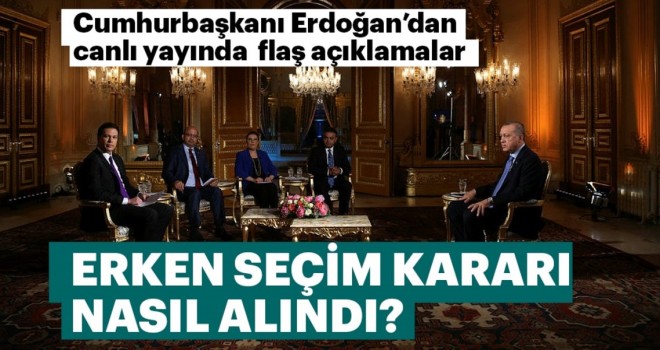 Cumhurbaşkanı Erdoğan canlı yayında soruları yanıtlıyor