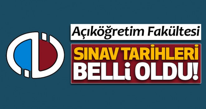2016 AÖF bahar dönemi sınav tarihleri açıklandı!