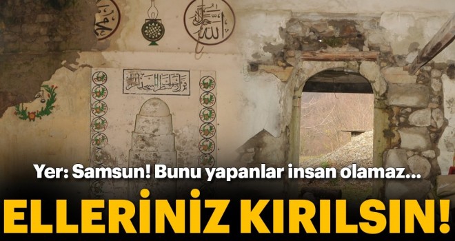 3 asırlık bina defineciler tarafından talan edildi
