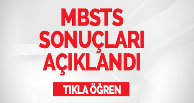 DİB-MBSTS sonuçları açıklandı