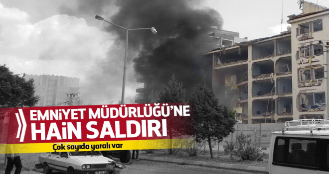 Mardin Midyat'ta emniyete  bomba yüklü araçla saldı