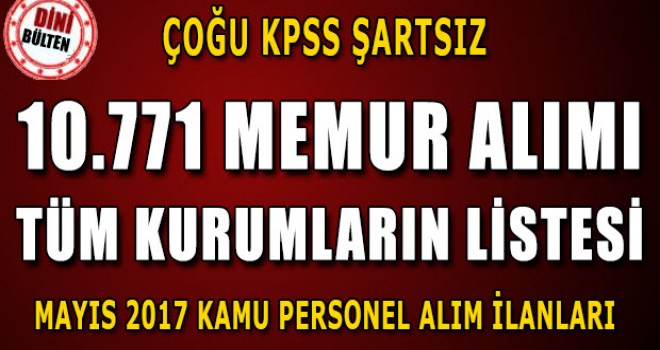 Tüm Memur Alımı Listesi