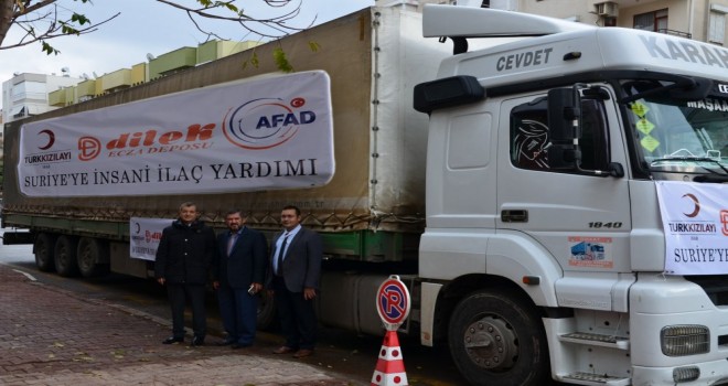 Antalya'dan Suriye'ye 1 Tır Dolusu İlaç Yardımı
