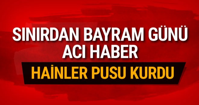Elazığ'da çatışma çıktı,1 şehit