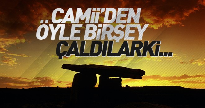 Camiden Musalla taşını çaldılar