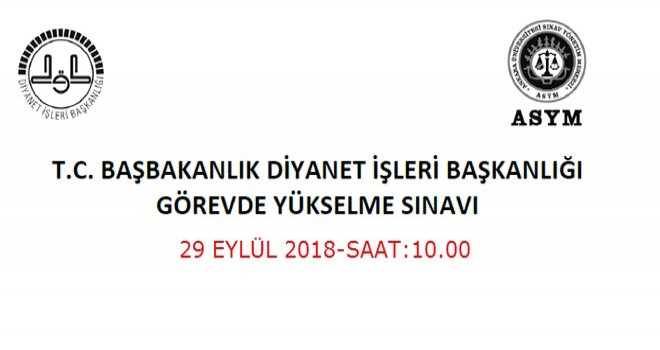 Diyanet, görevde yükselme (Şeflik,Vaiz, Şube Müd,Murakıplık ,Din Hizmetleri Uzmanlığı) sınav soru ve cevapları