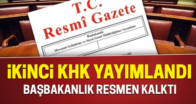 Yeni KHK yayımlandı