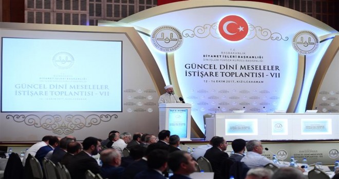 Erbaş,Vll. Güncel Dini Meseleler İstişare Toplantısında Konuştu