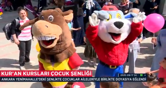 Ankara Yenimahalle’de Kur’an Kursları Çocuk Şenliği