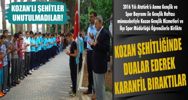 Öğrenciler Gençlik Haftasında Şehitlerine Sahip Çıktı