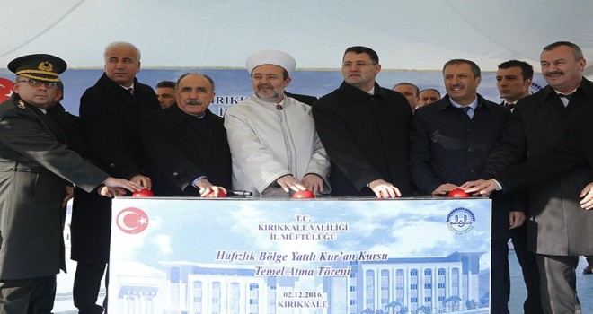 Kırıkkale'de 'Hafızlık Bölge Yatılı Kur'an Kursu'nun temeli dualarla atıldı…