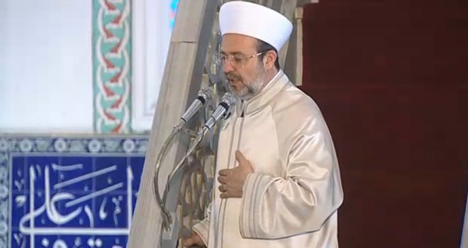 Mehmet Görmez cuma hutbesini okudu