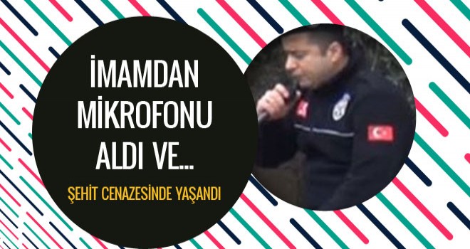 Polis, imamdan mikrofonu aldı ve Kuran Okudu.