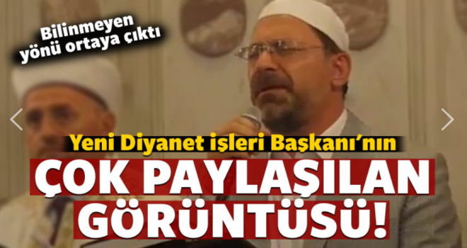 Prof. Dr. Ali Erbaş'ın,bilinmeyen yönü!