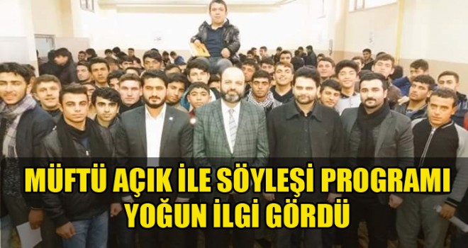 Müftü Açık İle Söyleşi Programı Yoğun İlgi Gördü