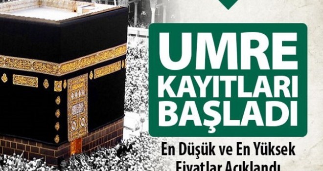 2018 Umre Kayıtları Başladı