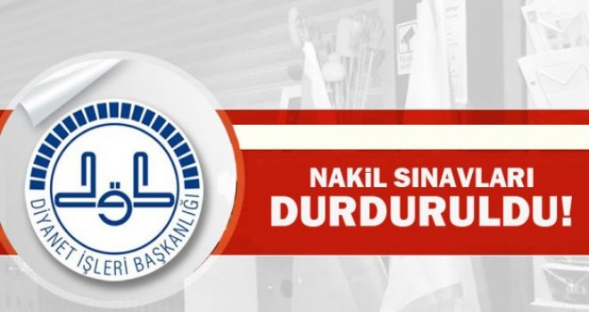 Diyanet, Mart Ayı Nakil Sınavlarını Durdurdu