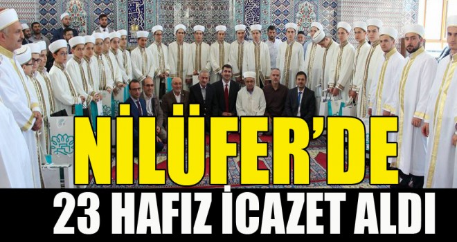 Nilüfer'de 23 Hafız İcazet Aldı