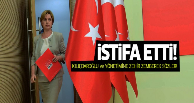 CHP'de sürpriz istifa!
