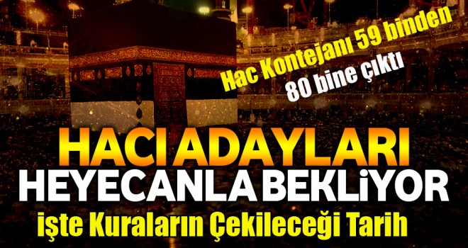 Hac kurası 23 Şubat'ta Çekilecek