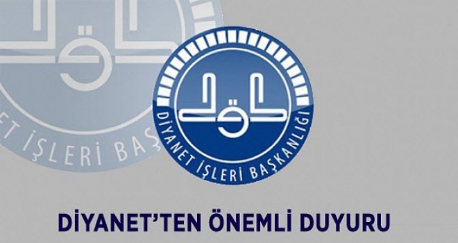 Diyanet'ten personeline önemli duyuru