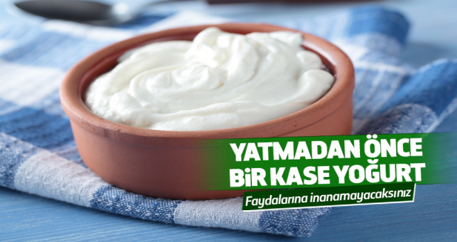 Yatmadan önce Yoğurt Yemek