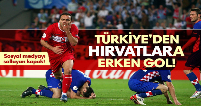 Türkiye'den Hırvatistan'a ilk gol Twitter'dan!