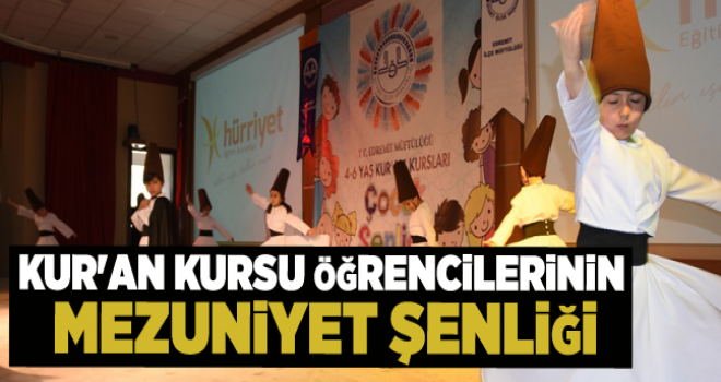 Kur'an Kursu Minik Öğrencilerinin Mezuniyet Şenliği