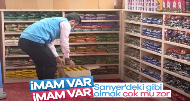 Cami, yardıma muhtaçlar için süpermarkete dönüştü