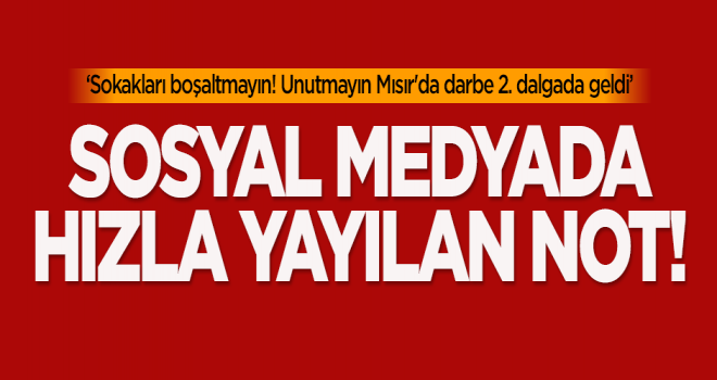 Sosyal medyada sokakların boşaltılmaması çağrısı yapılıyor.