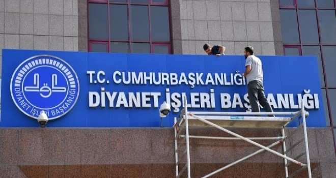 Diyanet'in Tabelası Değişti