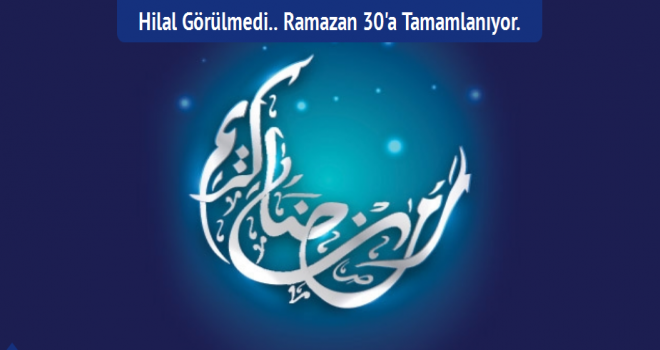 Arabistan Hilal Bakanlığı ,Hilal Görülmedi...