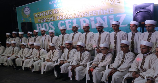 Kahta’da 42 hafız için icazet merasimi düzenlendi