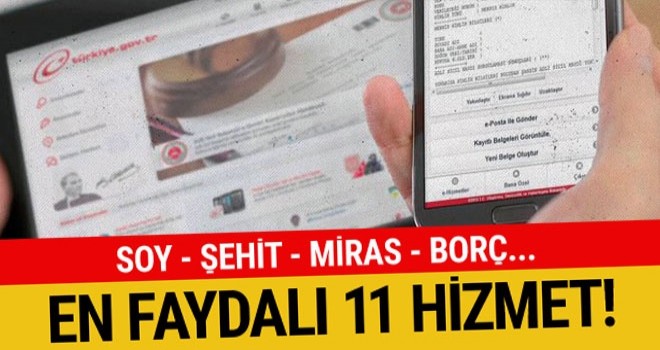 E-devlet'teki en faydalı 11 hizmet!