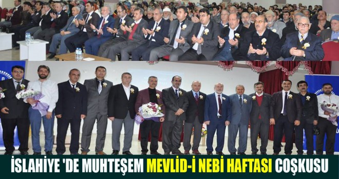 İslahiye'de Coşkulu Mevlid-i Nebi Haftası Kutlaması