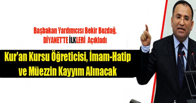 Bozdağ,Kur'an Kursu Öğreticisi, İmam-Hatip ve Müezzin Kayyım Alınacak