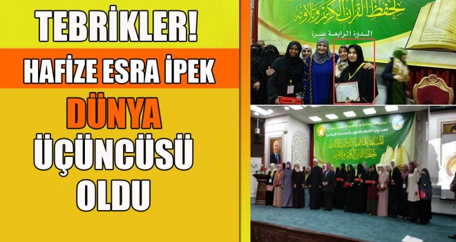 Esra İpek, Dünya Üçüncüsü Oldu