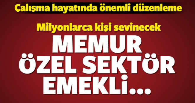 Memurlar özel sektör emekli. ...