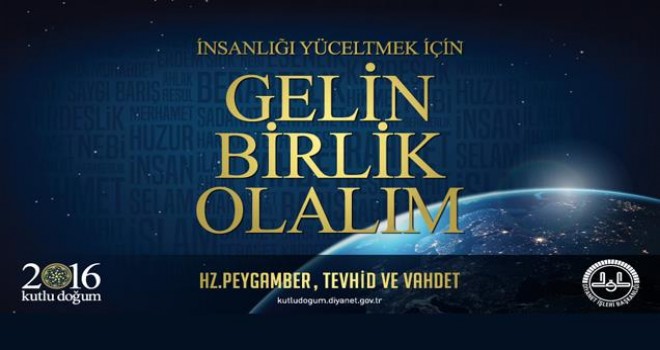 Diyanet,2016 Kutlu Doğum İnternet sayfası Yayinda
