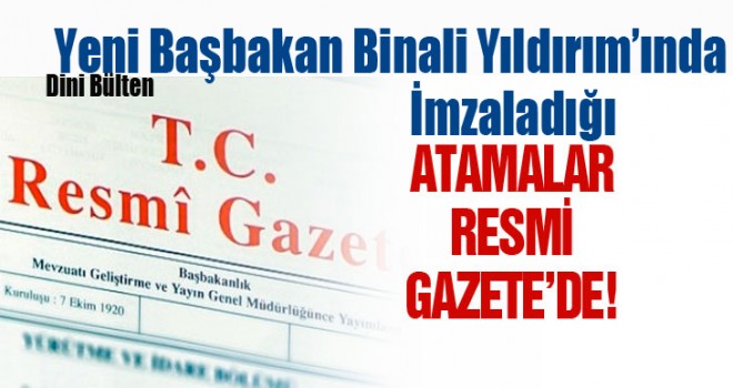 Üst Düzey atama kararları