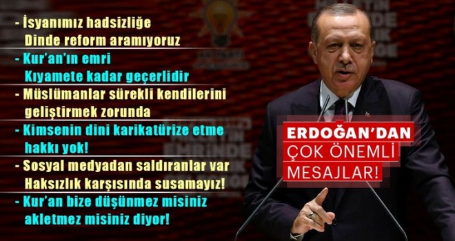 Cumhurbaşkanı ve AK Parti Genel Başkanı Erdoğan'dan yeni açıklama