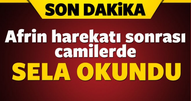 Camilerde sela okunmaya başlandı
