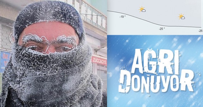 Ağrı donuyor