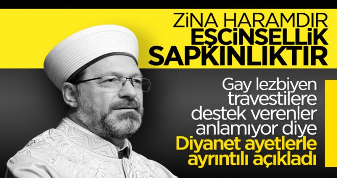 Din İşleri Yüksek Kurulu,Eşcinsellik haramdır