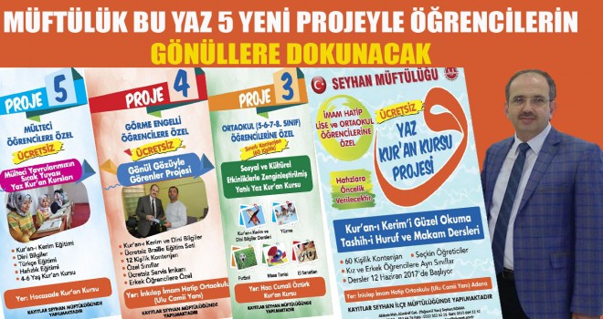 Seyhan Müftülüğü 5 Yeni Proje İçin Kollarını Sıvadı.
