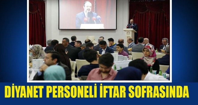 Diyanet Personeli iftar sofrasında