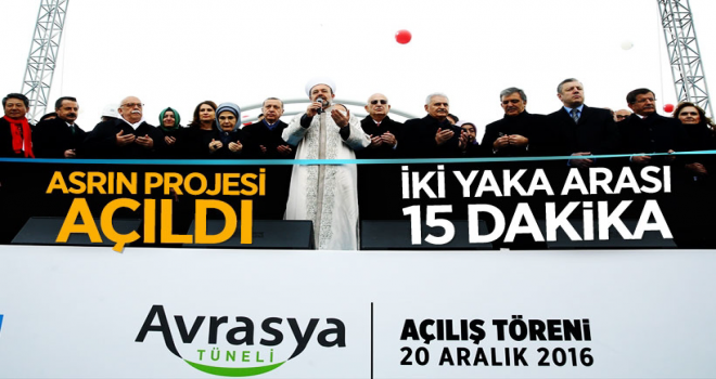Avrasya Tüneli, dualarla hizmete açıldı