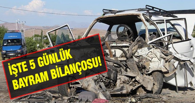 Bayram tatilinde Kaza bilançosu, 77 ölü,221 yaralı