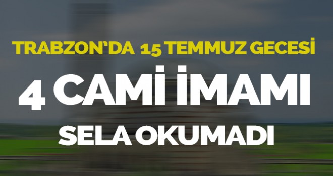 4 İmamı Sela okumadı