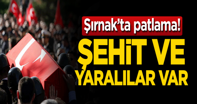 Şırnak 'ta Şehit ve yaralılar var